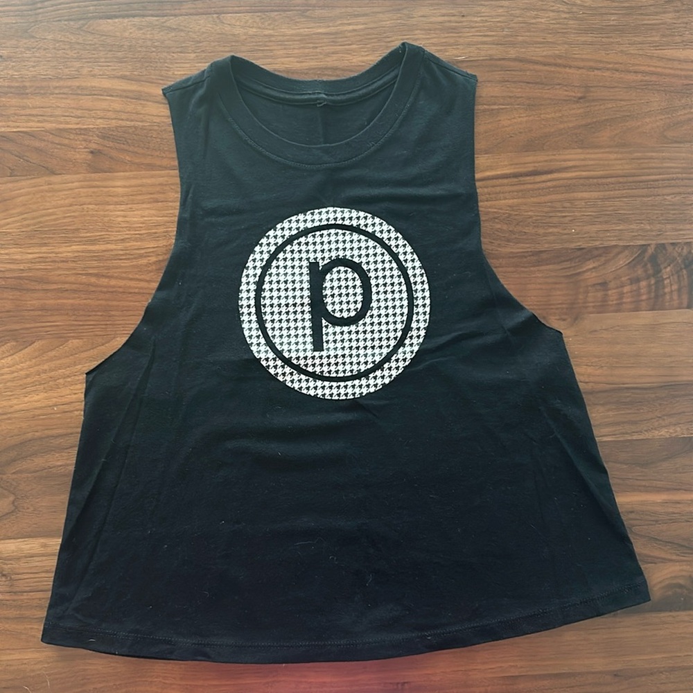 Pure Barre Black Sleeveleas Tank Top Small